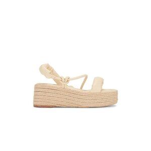 Equitare Kinga Espadrille Sandal Cream Womens Size 40